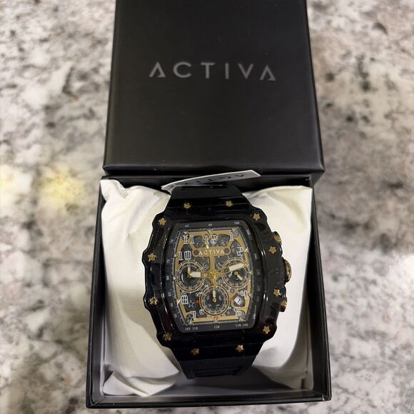Invicta Activa  X Men\'s Watch Skeleton Dial-44.3mm Black & Gold Dial ACW2305-026 main image 8